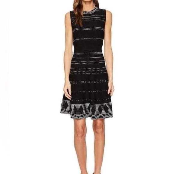 kate spade Dresses & Skirts - Kate Spade Black and White Geometric A-Line Dress